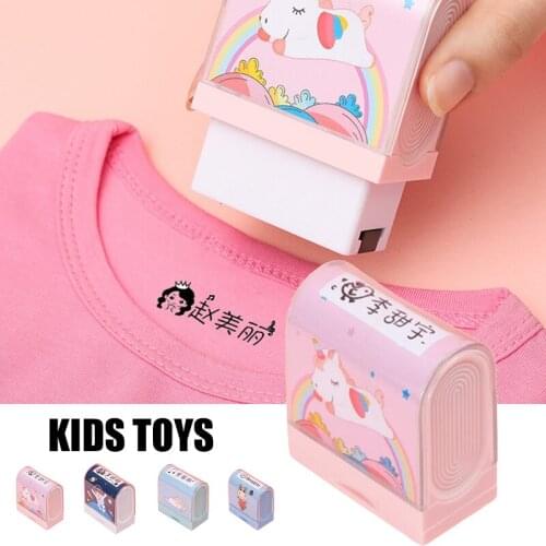 Kids Name Stamps Waterproof Not Easy To Fade Washable Clothing Labels Stamp For T-shirts Shoes Books Kids Toy Детские Игрушки