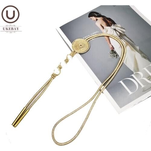 UKEBAY New Arrival Pearl Necklace Gold Jewelry Women Long Pendant Necklaces 4 Colors Tassel Necklace Luxury Clothes Accessories