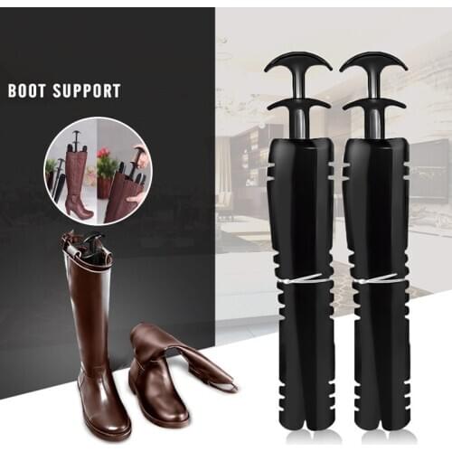 Shoes Hanger Storage Boot Rack Black Two Sides Clip Plastic High Top Boot Shaper Stretcher shoe holder Organizer long Convenient