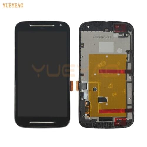 YUEYAO G2 LCD For Motorola Moto G2 G+1 XT1063 XT1068 XT1069 LCD Display Touch Digitizer With Frame Assembly