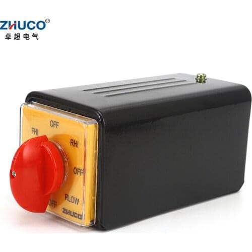 ZHUCO SZW25-64D/6BF 25A 6 Poles Multi-Position Milling Machine Universal Changeover Cam Switch With Protection Iron Shell