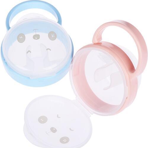 1PCS Baby Nipple Portable Pacifier Box for Infants Feeding Nursing Cartoon Animal Cradle Holders Nipple Cases