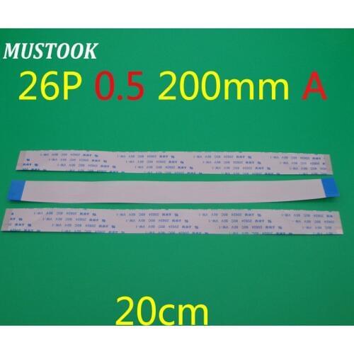 30PCS New FFC FPC Flexible Flat Cable Forward 26 pin 26Pin Length 200 mm 0.5mm Pitch ribbon cable 0.5-26p-200mm