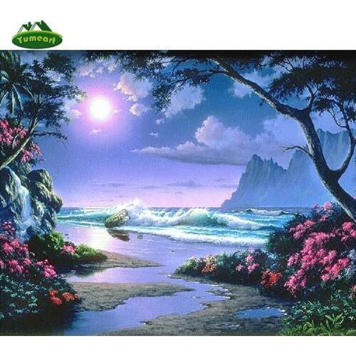 Full diamond 5D DIY diamond painting "landscape" diamond embroidery Mosaic gift cross stitch painting living decoration