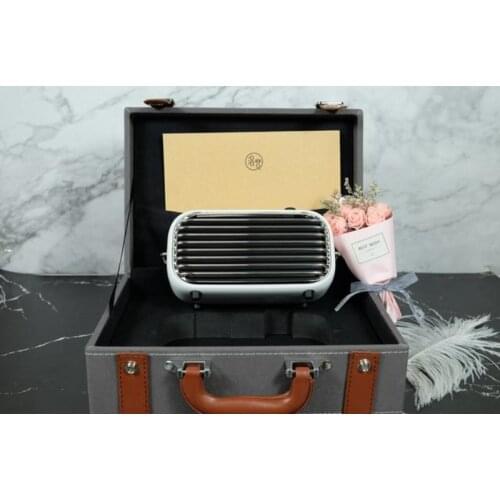 LOFREE Poison-M Bluetooth white speaker Restore FM Radio portable Wireless Music speaker with suitcase