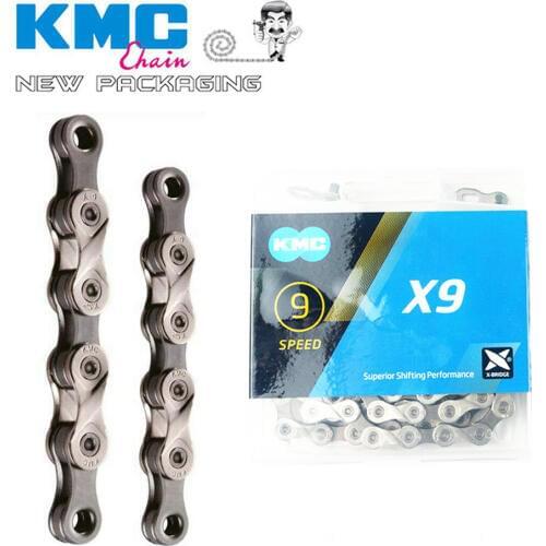 KMC X9 X9.93 MTB Mountain Bike Road Bicycle Chain 116L 9 Speed Magic Button With Original box for Shimano SRAM Campagnolo