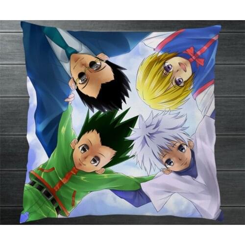 HUNTER X HUNTER GON FREECSS Kurapika Killua Zoldyck Leorio Two Sides Pillowcase Manga Anime Pillow Cushion Case Cover Cosplay P3