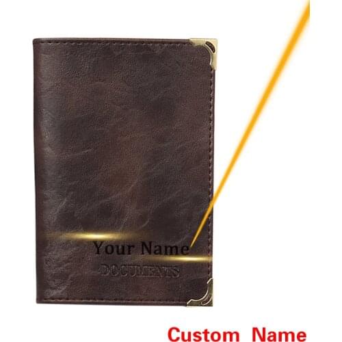 Custom Name Driver License Russian Auto Unisex Soft Driver License Bag Wallet ForCar Driving Documents Card Credit Holder Case