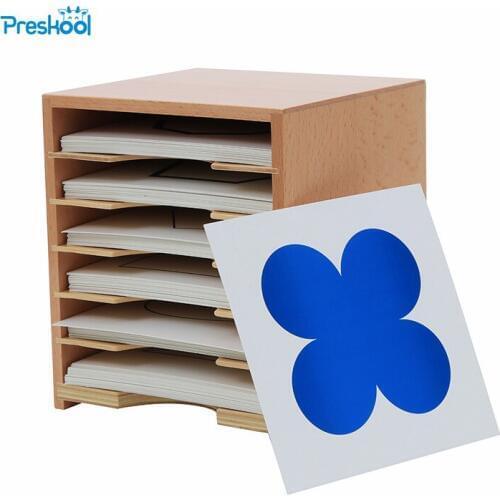 Baby Toy Montessori Six Layer Cards Cabinet with Cards 15.8cm*17.5cm*15cm Early Childhood Preschool Kids Brinquedos Juguetes