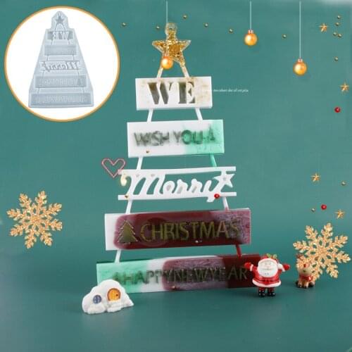 DIY Crystal Epoxy Mould Christmas Decoration Silicone Mold Ornaments Handcraft Soap Making Resin Mold For Soap Candle Practical