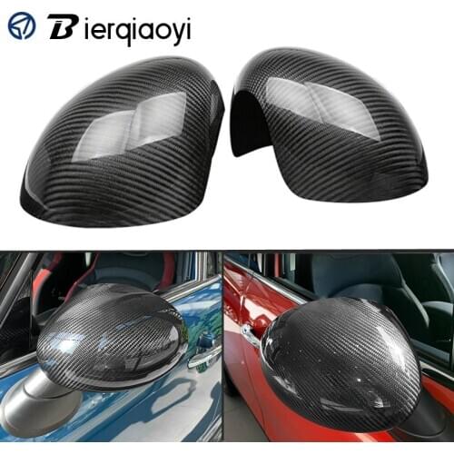 For MINI Cooper F54 F55 F56 F60 Countryman Carbon Fiber Outside Rear View Mirror Cover Sticker Shell MINI R55 R56 R57 R60 R61
