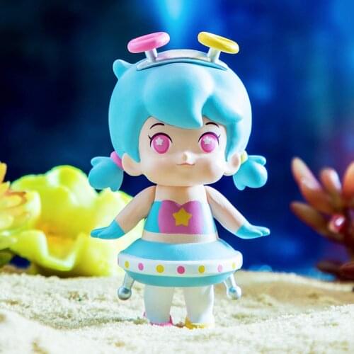 Blind box raccoon angel universe roaming series mini doll cute hand-made birthday gift decoration toy