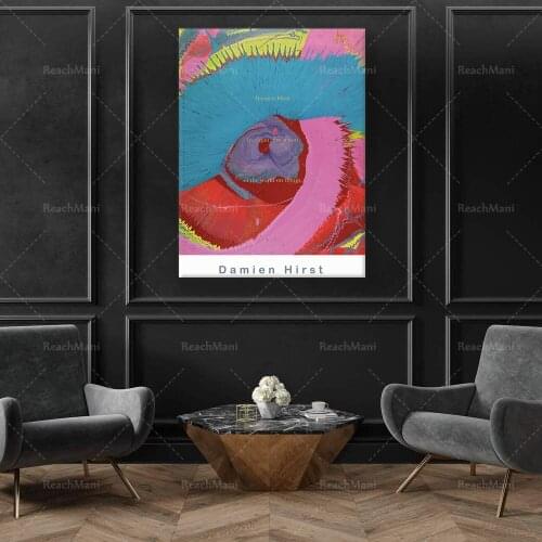 Damien Hirst In a Spin the Action Art Print, Damien Hirst Poster, Damien Hirst Print, Damien Hirst Spin Painting