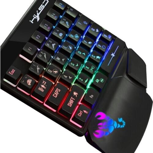 V500 Streaming Ribbon One-handed Gaming Keyboard Keypad with USB Converter for PS4 3 35 Key Ergonomics Wrist Support for XBOX