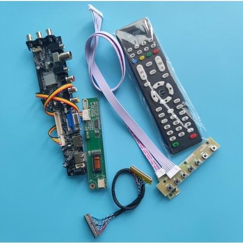 Kit for LTN170X2-L02 1 CCFL DVB-T DVB-C USB AV digital 30pin 17" 1440X900 TV Panel VGA HDMI LCD Controller board