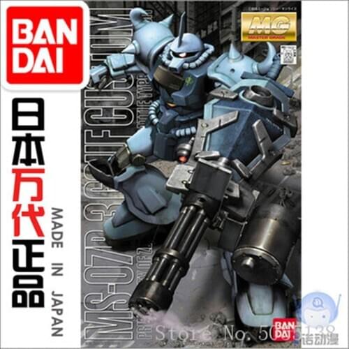 Bandai Gundam Model IN-Stock Assembly 00567 MG MS-07B-3 Gouf Custom Gundam ROBOT Figure Anime Toys Figure Gift