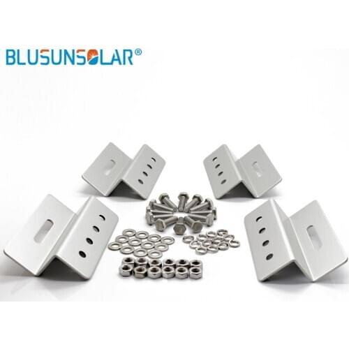 10 Sets Z- Mountiong 100% Aluminum Solar Panel Roof Mounting Bracket For Carvan Roof ZJ0220 Solar