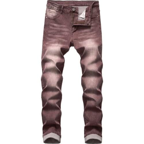 2021 Men spring autumn retro pants casual men jeans denim large size 28-42 mens jeans fashion denim trousers