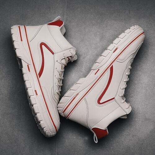 Leather boot mens men boots punk classic boty de cowboy Mens summer winter high hombre para spring casual platform sapato cuero