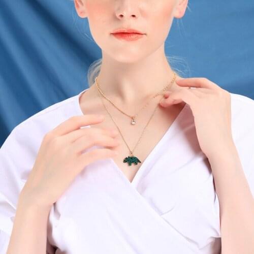 New Arrival Bohemia Fashion Rhinoceros Neckalce For Women Punk Layer Long Neckalce Handmade Statement Date Gift Jewelry