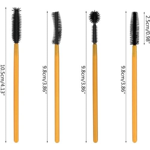 Q1QD One-Off Mascara Brushes Disposable Eyelash Brow Brush Mascara Wands Applicator Makeup Kits for Comb Lashes Apply Mascara
