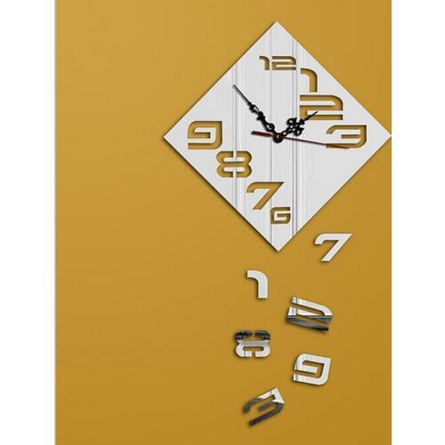 Limited real wall Acrylic clock large grid Quartz new 3d home decoration stickers diy mirror the gift
