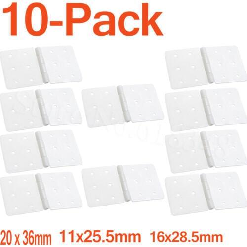10pcs Plastic Pinned Nylon Hinges 20x36 mm / 16x28.5 / 11x25.5 For RC Airplanes Parts Model Aeromodelling Replacement