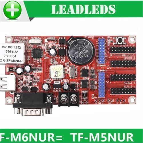 1536*32/768*64 pixels Led Display drive Board TF-M6NUR Network & USB Driver & RS232 Ports LED Control Card