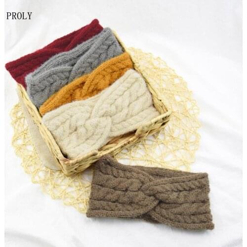 PROLY New Fashion Women Headband High Elastic Hair Band Spring Cross Knot Turban Adult Cotton Soft Hair Accessories