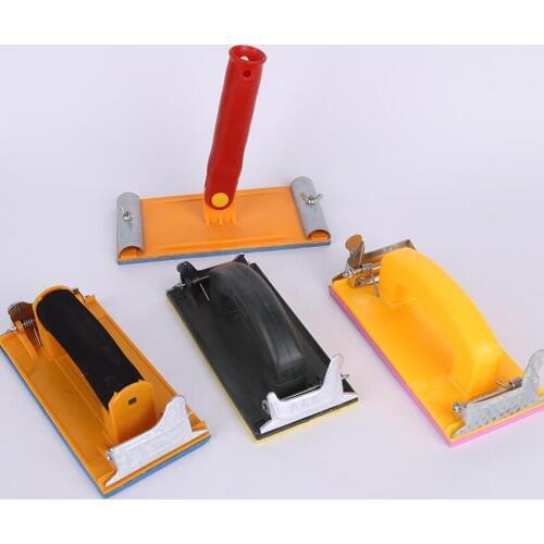Handheld Belt Sandpaper Frame Sand Paper Devil Sanding Block Diy Tool Bubble Sandpaper Clip Sander Cloth Racks Polish Machine