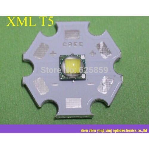 Free shipping 10pieces / lot US originl Cree XML T5 4500-5000K High Power Led Emitter