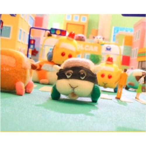 Guinea pig cart wool needlepoint kit wool felt needle felting decoration craft needlecraft DIY handmade