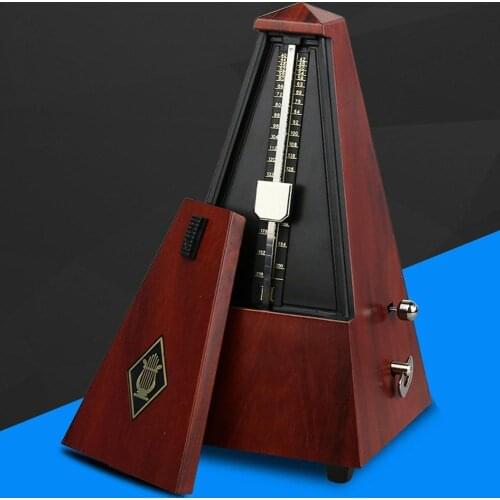 Vintage Tower Type Guitar Metronome Bell Ring Rhythm Mechanical Pendulum Metronome for Guitar Bass Piano Violin Accessories