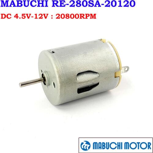 Mabuchi Mini RE-280SA-20210 Motor High Speed Strong Magnetic Toy Car DIY DC 6V 9V 3V-12V 5000-20500RPM Electric Machinery Tool