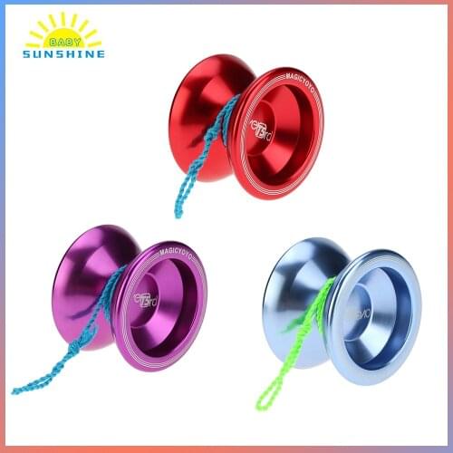 3 Colors Magic Yoyo T5 Overlord Aluminum Alloy Metal Yoyo Professional 8 Ball KK Bearing with String Kids Toys Yoyo for Gift