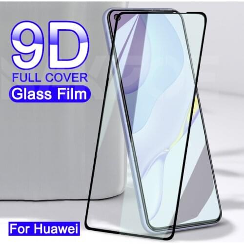 9D Full Cover Tempered Glass For Huawei Nova 8 7 6 SE 7i 5 5i 5T 4 4E 3 3i 3E Glass Screen Protector P30 P40 Lite E Glass Film