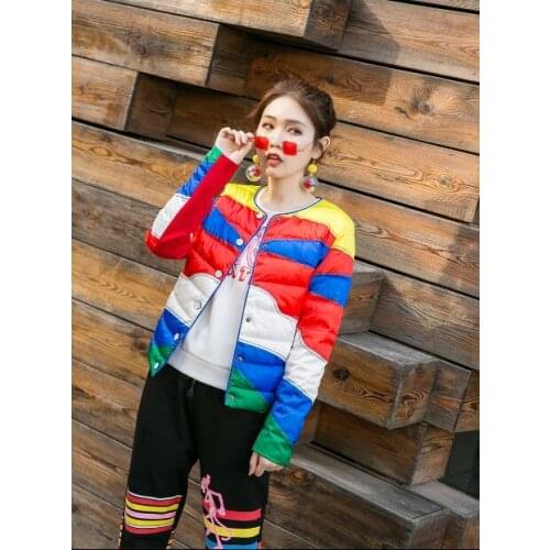 Winter cotton jacket female 2020 new fashion short jacket cotton jacket cute hip hop fan slim coat