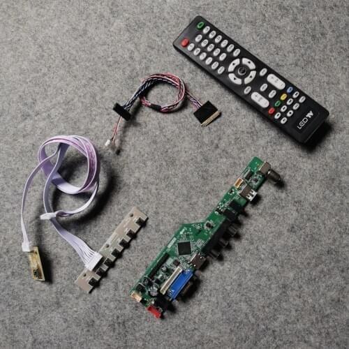 1024*600 VGA USB AV LED controller board DIY kit 40-Pin LVDS screen Fit LTN101NT02/LTN101NT05/LTN101NT06/LTN101NT07 monitor