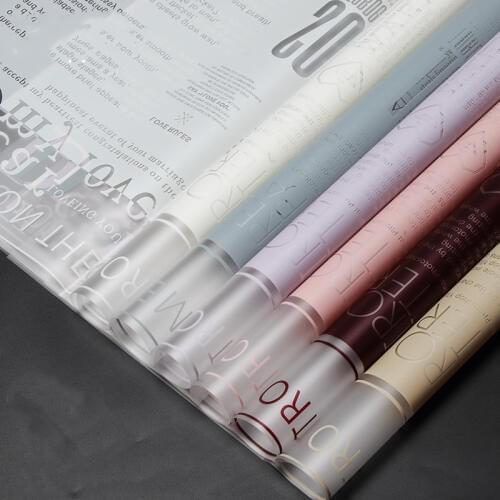 20pcs cellophane wrapping papers flower bouquet packaging materials art paper gift wrapping roll DIY material packaging papers