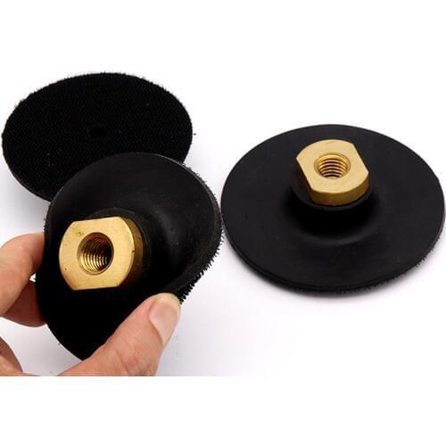 3'' 4'' 100mm M10 M14 Rubber based Sanding and Grinding Discs Backing Holder Diamond Polishing Backer Pads