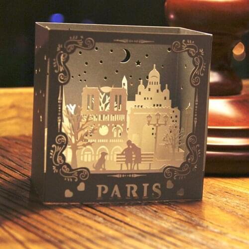 3D Up Sculpture Greeting Cards Christmas Birthday Valentine Invitation QX2E