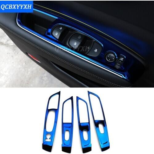 4pcs Car Styling Inner Door Handle Box Internal Door Bowl Door Window Lift Switch Panel Sequin For Renault Koleos 2017 Internal