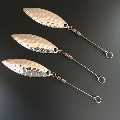 5*Fishing Hook Pallet Sea Fishing Hook Spinner Metal Spoon Maggot Worm Hook Swivels