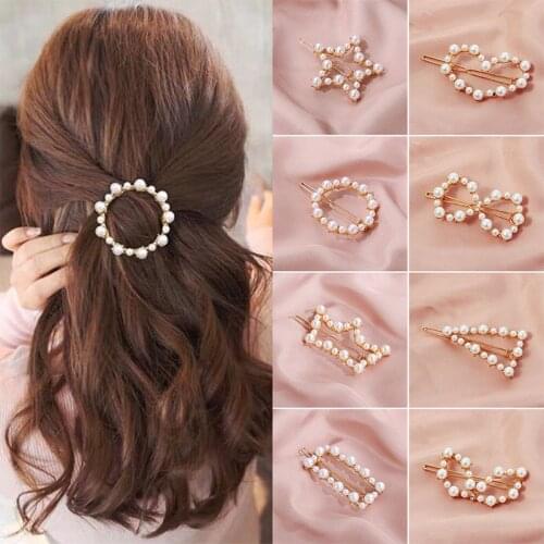 8 Pcs Pearl Hair Clips for Girls Hair Accessories Women Cute Hairpins for Hair Korean Barrette Hair Pin 2021
