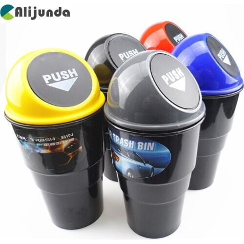 Alijunda Car Trash Can Garbage Dust For Hyundai ix35 iX45 iX25 i20 i30 Sonata,Verna,Solaris,Elantra,Accent,Veracruz,Mistra,Tucso
