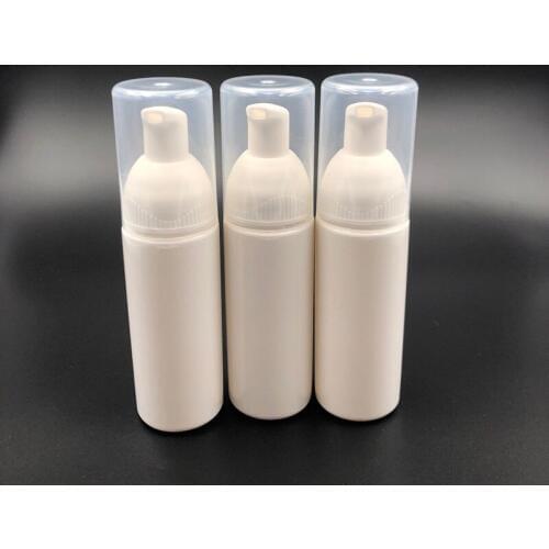 50ML White Foaming Bottle 50cc Foaming up Bottle ,Transparent cap Soap Dispenser,Foam Lotion Pump Bottle