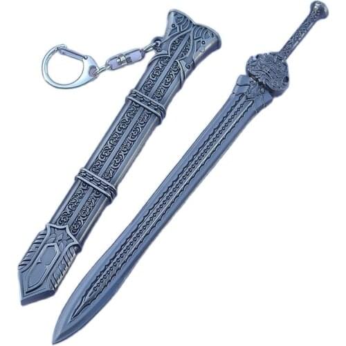 Martial Arts Sword Keychain 16 cm Zhu Xianjian Key Chain Martial Arts Lovers Collection Jewelry