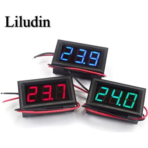 Digital Voltmeter DC 4.5V to 30V Digital Voltmeter Voltage Panel Meter 0.56 inch For 6V 12V Electromobile Motorcycle Car