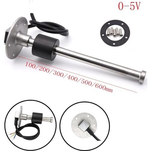 Fuel Tank Level Gauge 0-5V Output Fuel Level Sensor 100/200/300/400/500/600MM Sensor it for Car Marine Boat Fuel Sending