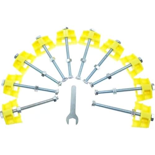 New 10 Pcs Manual Tile Height Precision Locator Wall Leveling Lifting Thread Rising Bolt Screw Construction Tool Free Shipping
